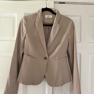 Mexx Blazer, Size CA 28 lined in a neutral beige.